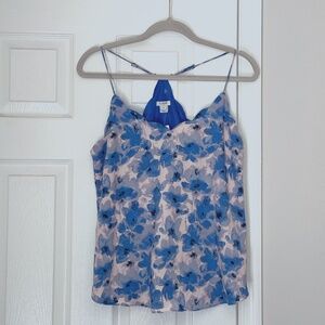 Brand New J Crew Scalloped Shirt Floral Camisole Tank Top Size 8 Pink Blue